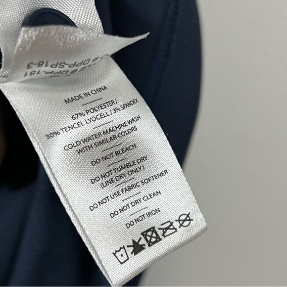 Rhône Navy Delta Pique Performance Polo Large - Picture 7 of 8